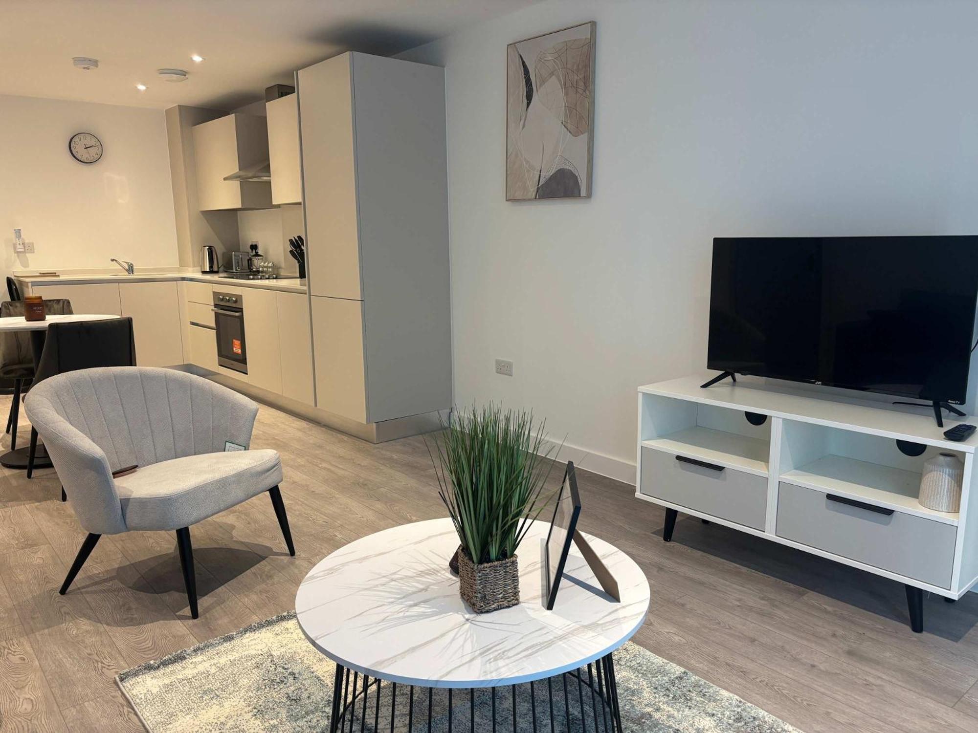Stylish 1-bedroom Sleep 3 In